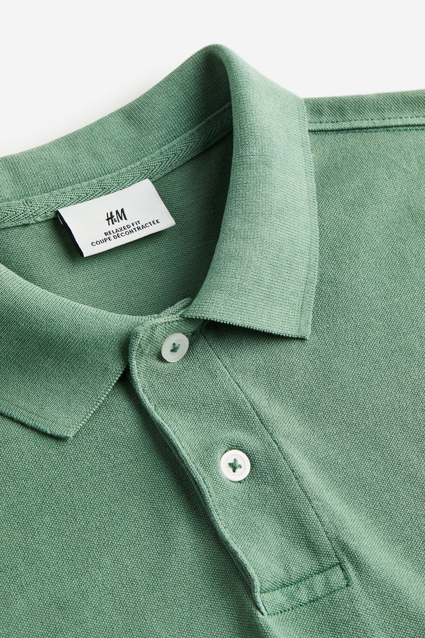 H&M Poloshirt - Relaxed Fit Groen