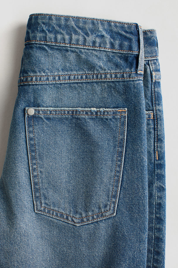 H&M Denim Short - Loose Fit Denimblauw