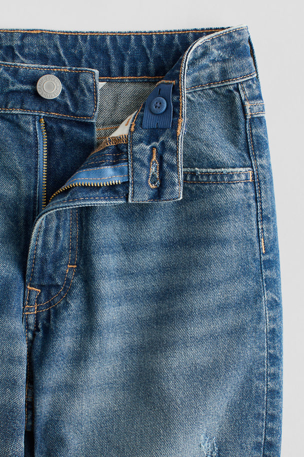 H&M Denim Short - Loose Fit Denimblauw