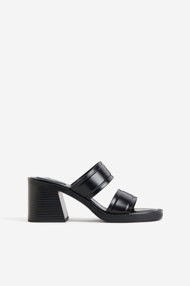 H&M Sandaletten mit Absatz Schwarz
