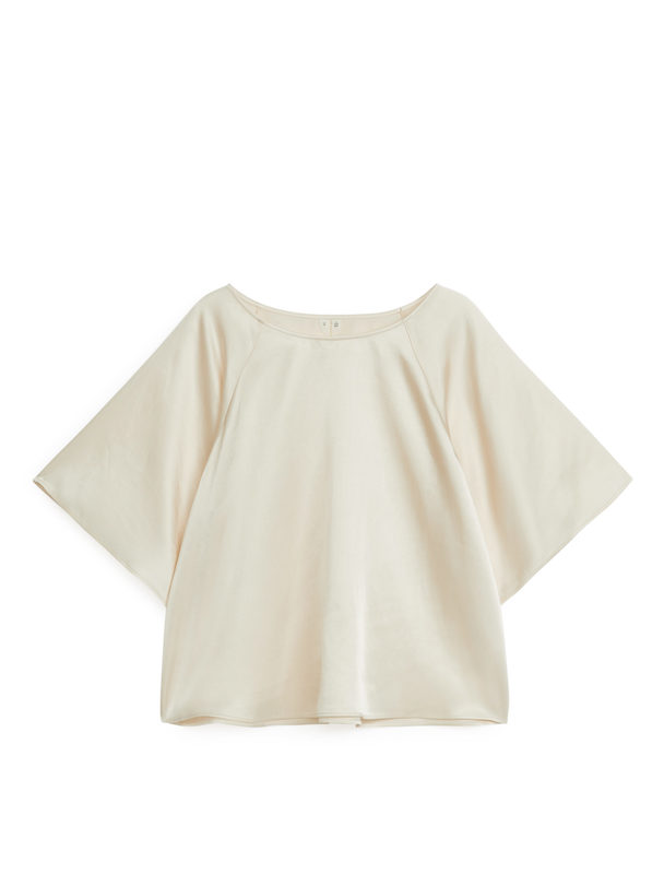 ARKET Woven Top Off White
