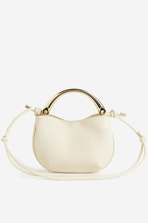 H&M Crossbody-Tasche mit stylischem Griff Hellbeige