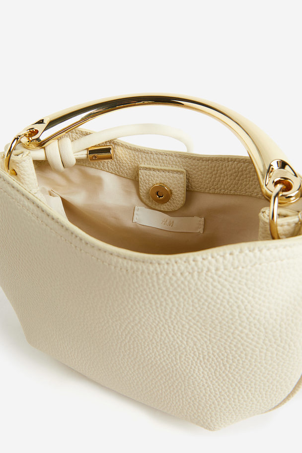 H&M Crossbody-Tasche mit stylischem Griff Hellbeige