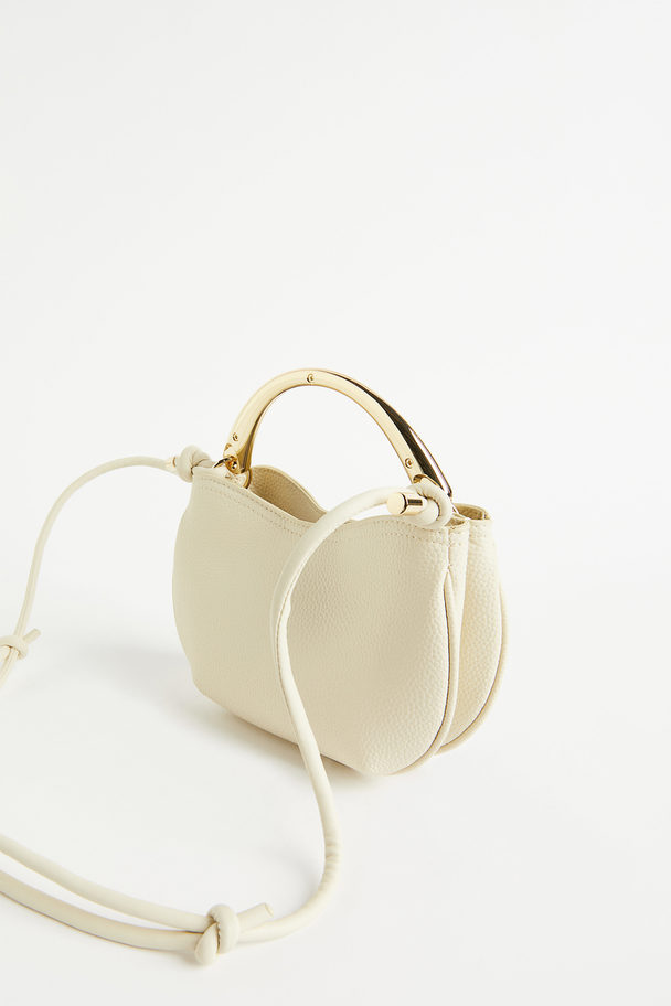 H&M Crossbody-Tasche mit stylischem Griff Hellbeige