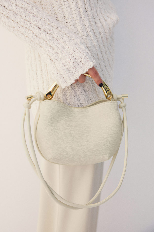 H&M Crossbody-Tasche mit stylischem Griff Hellbeige