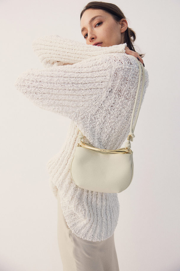 H&M Crossbody-Tasche mit stylischem Griff Hellbeige