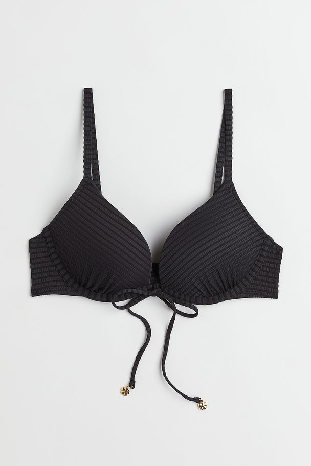 H&M Push-up Bikinitop Zwart