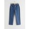 Keeper Cut Cropped Jeans Mid Blue