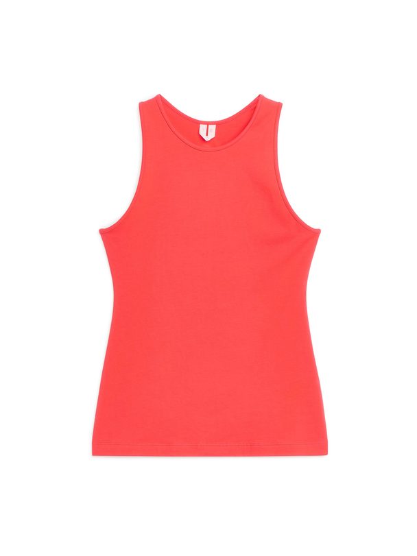 ARKET Cut-out Tank Top Tomato Red