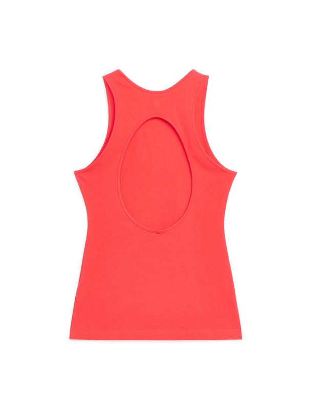 ARKET Cut-out Tank Top Tomato Red
