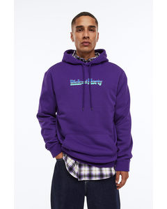 Regular Fit Hoodie Purple/rick And Morty