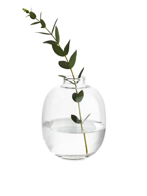 ARKET Delicate Glass Vase 9 Cm Clear Glass