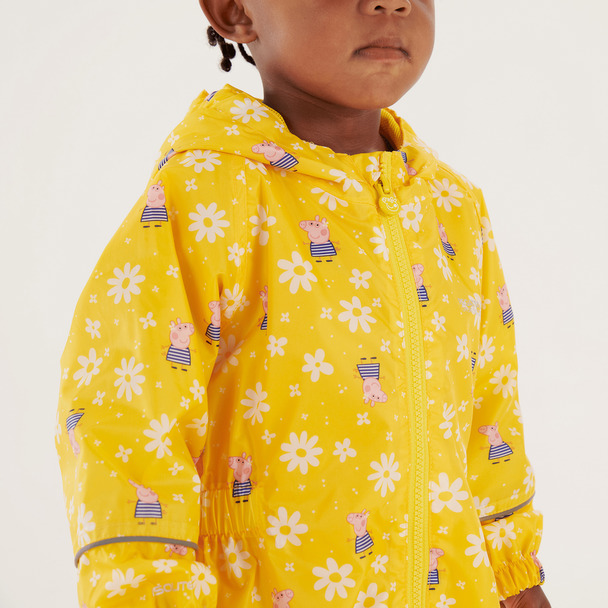 Regatta Regatta Childrens/kids Pobble Peppa Pig Floral Waterproof Puddle Suit