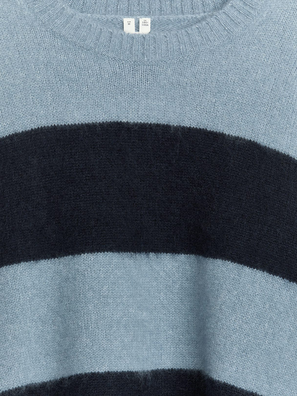 ARKET Wool-blend Jumper Light Blue/dark Blue