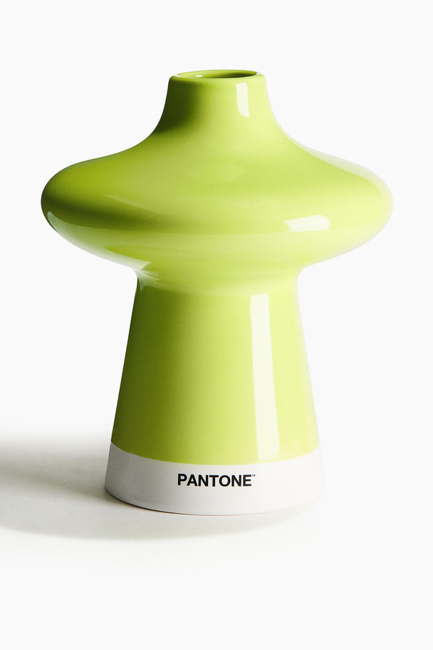 H&M HOME Stoneware Vase Lime Green