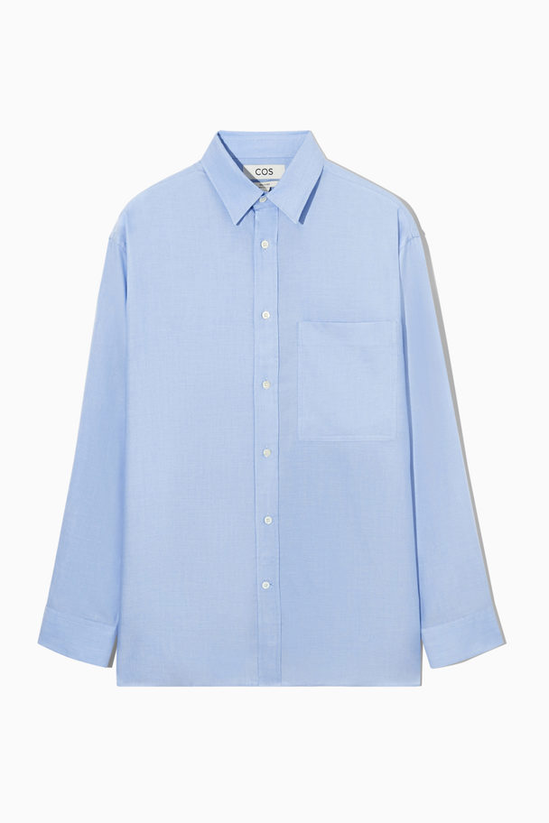 COS Relaxed-fit Lightweight Shirt Light Blue