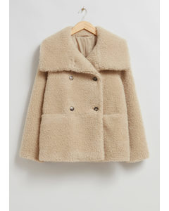 Teddy Wool Jacket Ecru