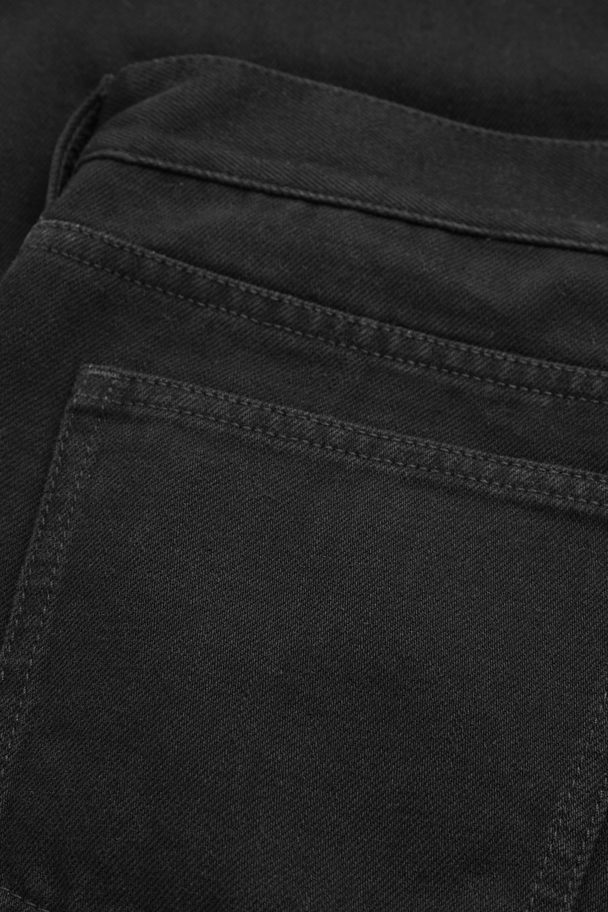 COS Barrel-leg Mid-rise Jeans Black