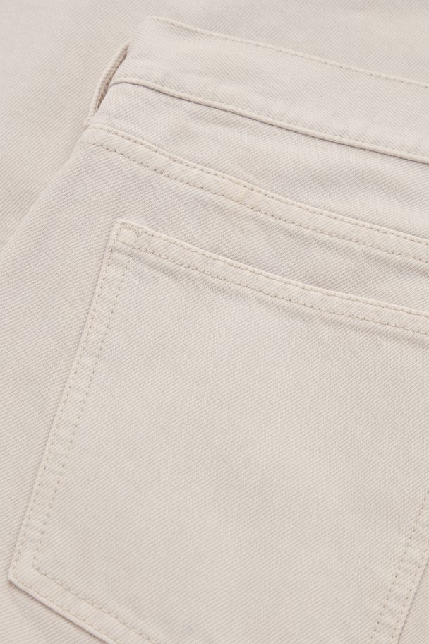 COS Barrel-leg Mid-rise Jeans Off-white