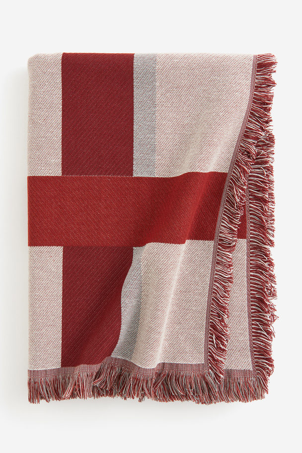 H&M HOME Blanket Red/checked