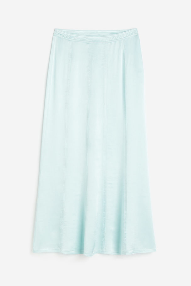 H&M Maxi Skirt Light Turquoise