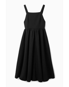 Open-back Midi Dress Black