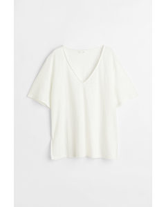 Linen Jersey T-shirt White
