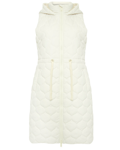THB Crush Quilted Long Line Gillet Jacke