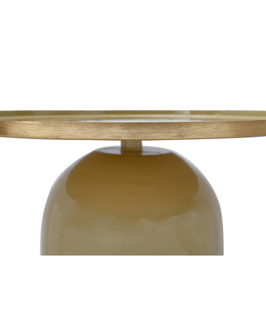 360Living Sidetable Art Deco 525 Khaki / Gold