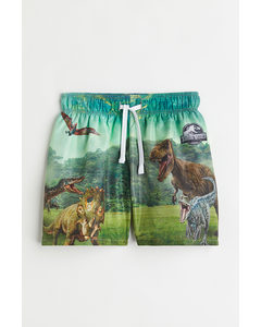 Badeshorts mit Print Grün/Jurassic World