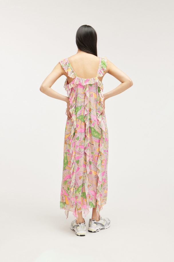 Monki Kleid mit Chiffon-Rüschen Sommerliebe
