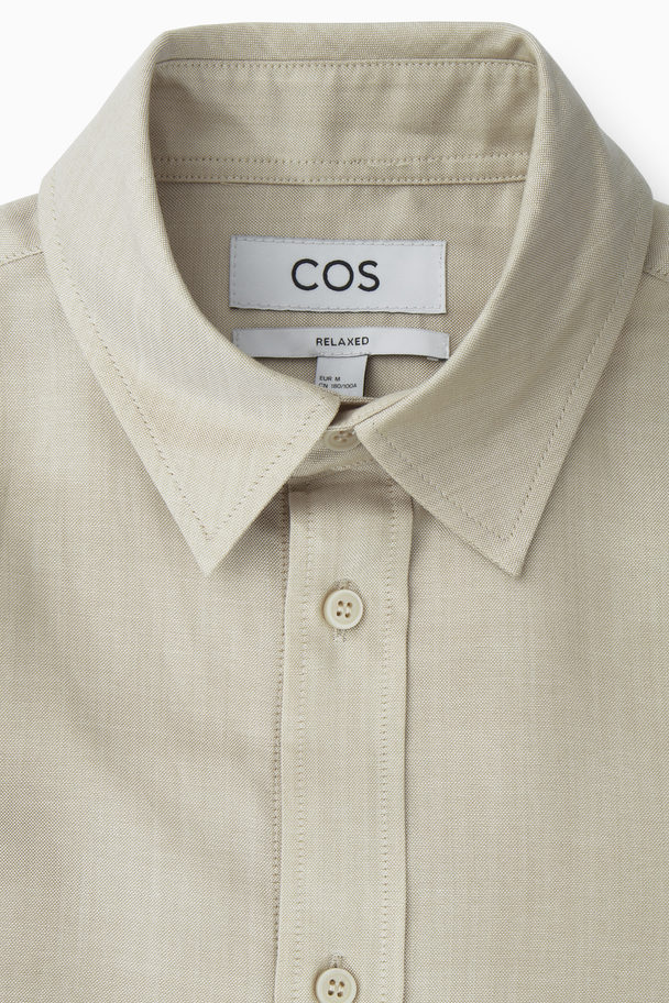 COS Lightweight Oxford Shirt Beige
