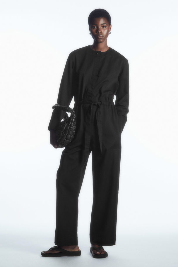 COS Drawstring-waist Jumpsuit Black