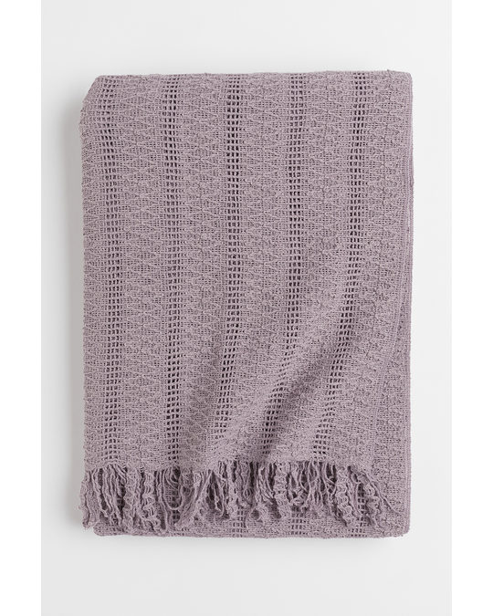 H&M HOME Knitted Blanket Mauve