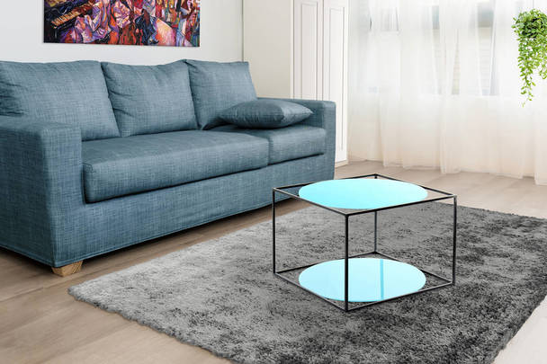 360Living SideTable Cody 110 blue / black