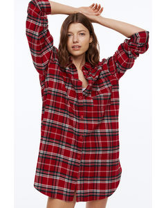 Flannel Nightshirt Red/checked