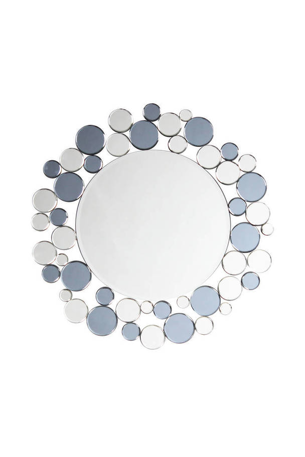 360Living Wall Mirror Bubble 1925 Silver / Grey