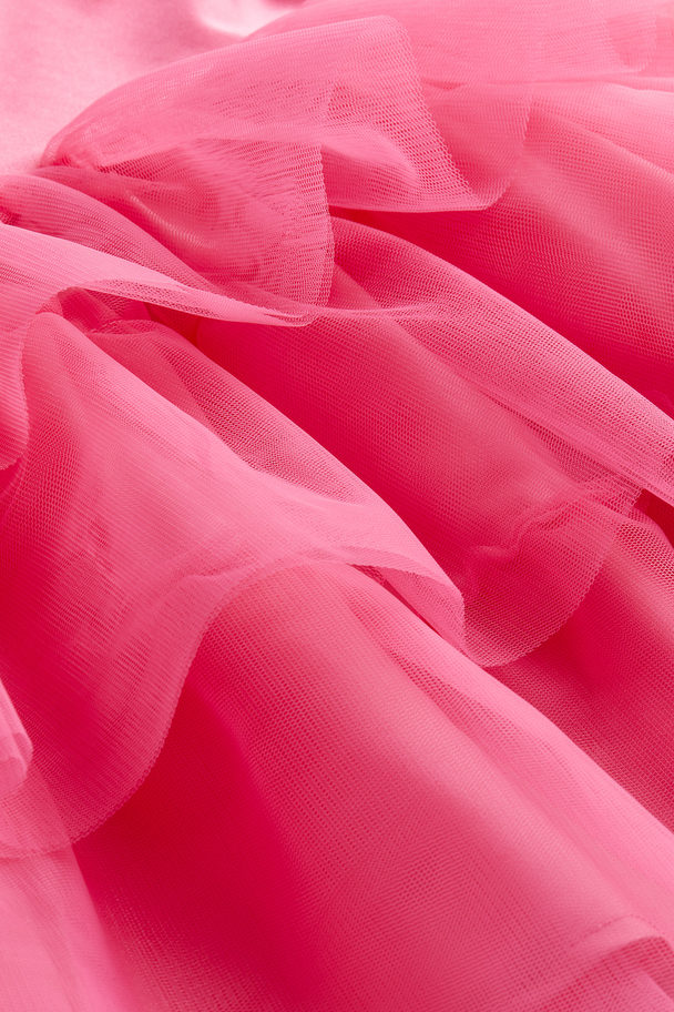 H&M Kleid mit Tüllrock Rosa