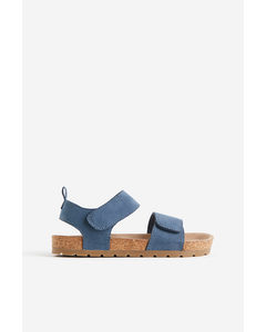Sandalen mit Knöchelriemen Blau