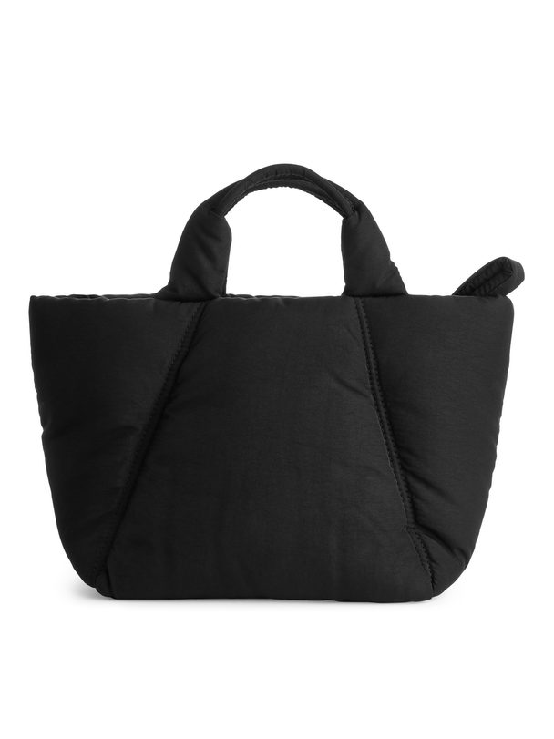Arket Small Puffy Tote Bag Black