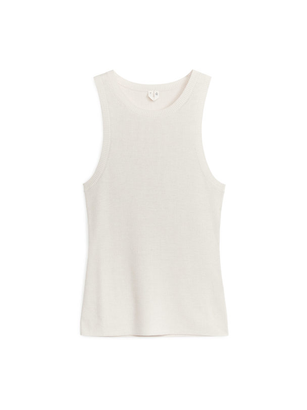 ARKET Knitted Tank Top White