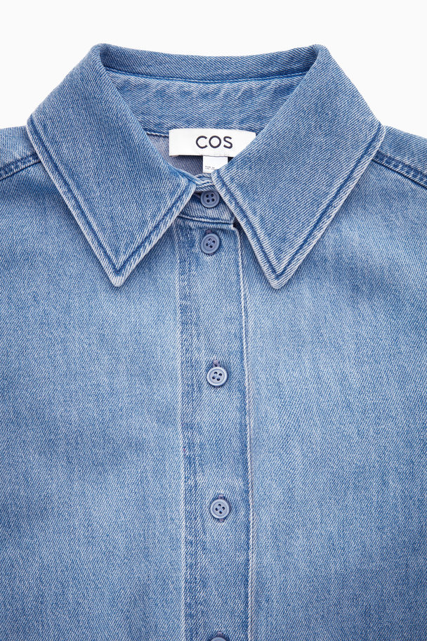 COS Oversize Jeansskjorta Ljusblå