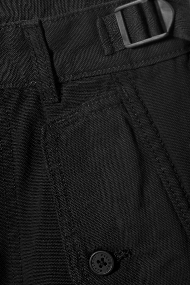 Weekday Frej Relaxed Workwear Trousers Black