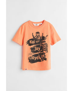 T-shirt Med Tryck Orange/ninjago