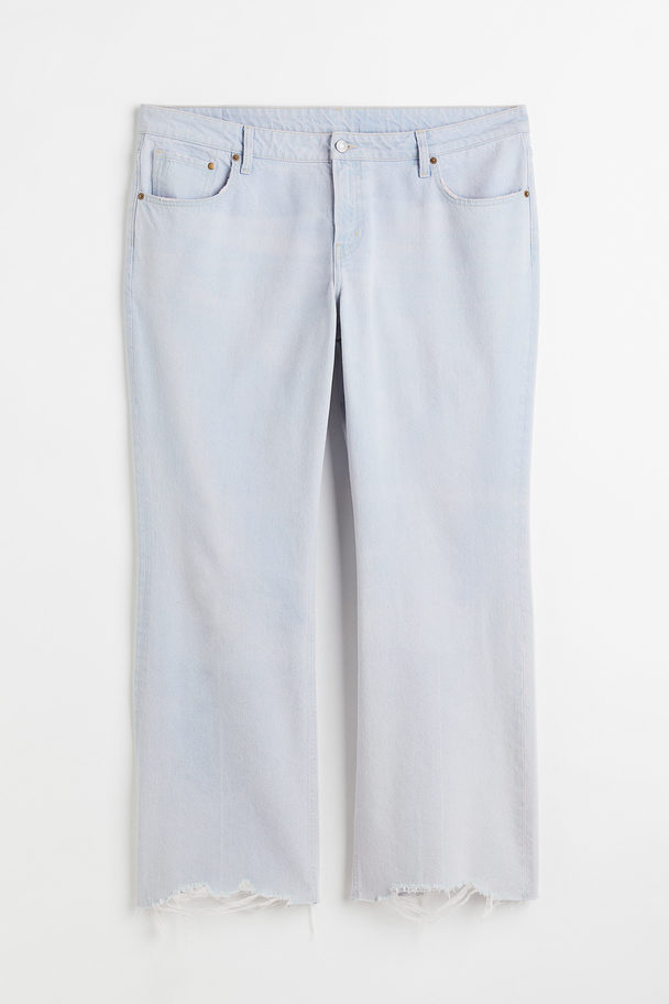 H&M H&m+ 90s Flare Low Jeans Pale Denim Blue