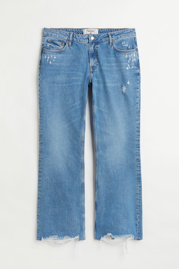 H&M H&m+ 90's Flare Low Jeans Denimblå