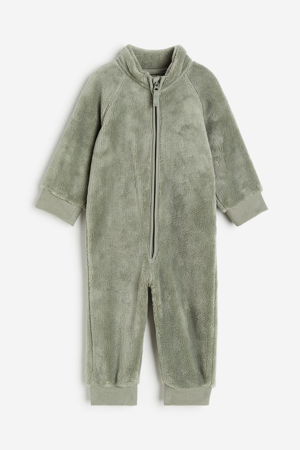H&M Fleece All-in-one Suit Dusty Green