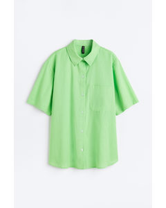 Short-sleeved Shirt Bright Green