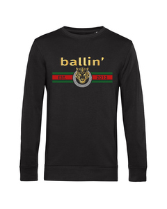 Ballin Est. 2013 Tiger Lines Sweater Zwart