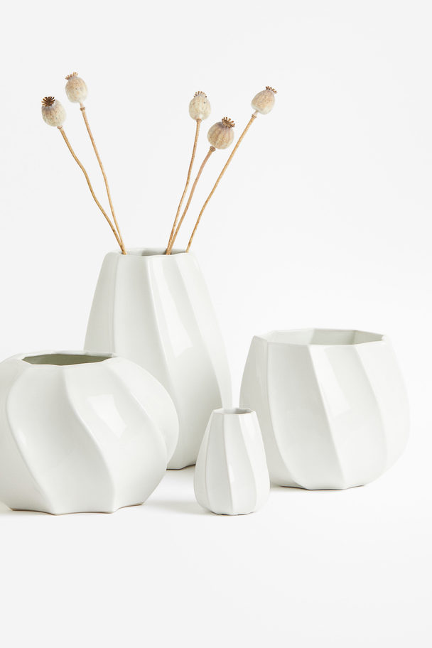H&M HOME Stoneware Vase White